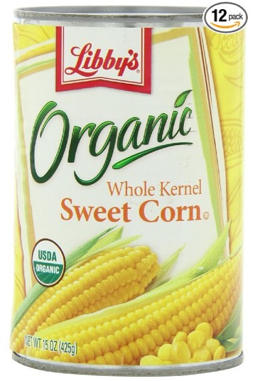 Libbys Sweet Corn - Organic 15 oz 12 pack