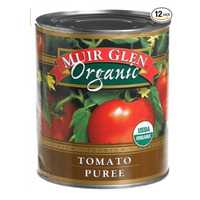 Muir Glen Tomato Puree. 100% Organic Certified by the FDA. 28 ounce can in a pack of 12.  CLICK HERE FOR MORE DETAILS.