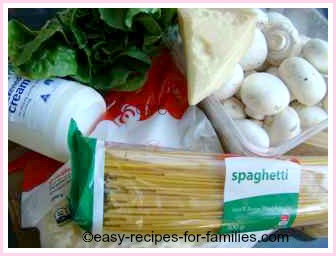 ingredients for this recipe for spaghetti sauce