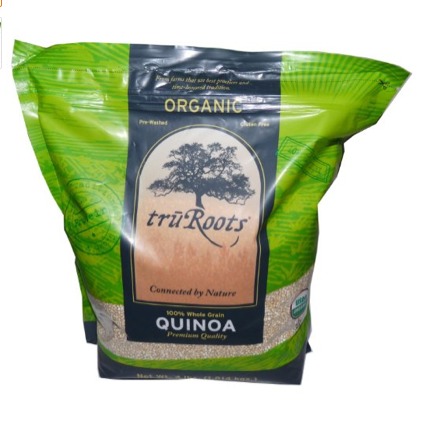truRoots Organic Quinoa. Premium quality qunioa in 4 pound bags. Prewashed, Organic, Gluten Free, 100% Grain